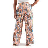 Fiorella Linen Hi-Waisted Pants - Nautical