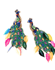 Flamboyant Farah Peacock Earrings,Earrings, Sassy Jones,