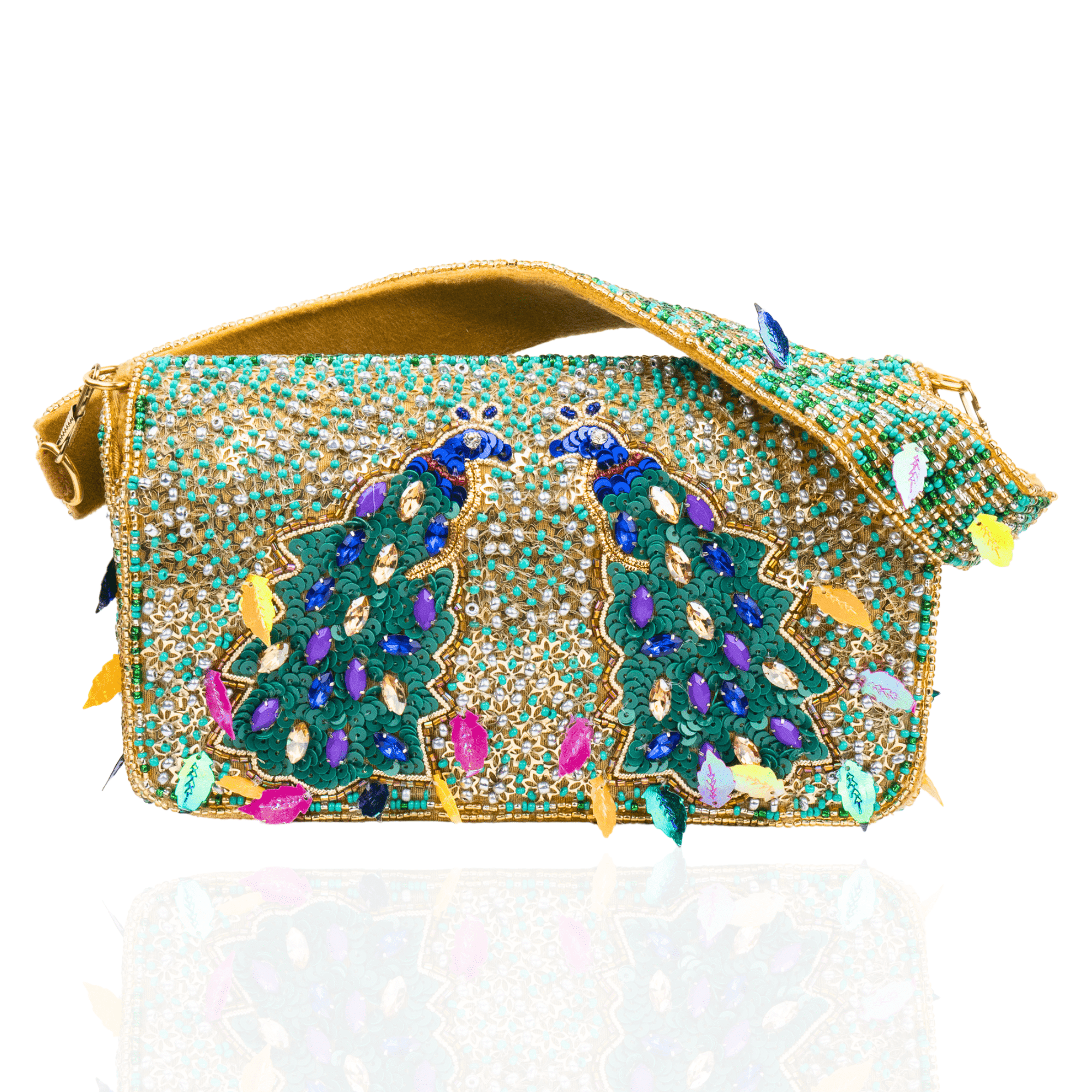 Flamboyant Farah Peacock Statement Bag,Handbags, Sassy Jones,