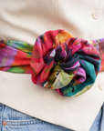 Flora Luxe Scarf 33" x 33",Scarves, Sassy Jones,