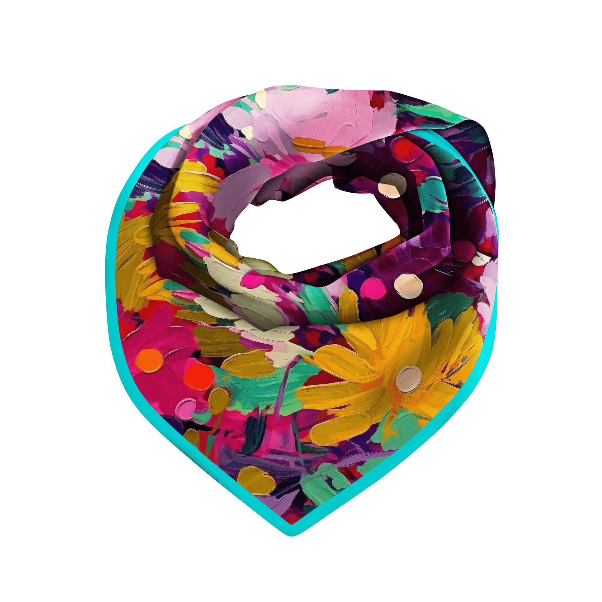 Flora Luxe Scarf 33" x 33"