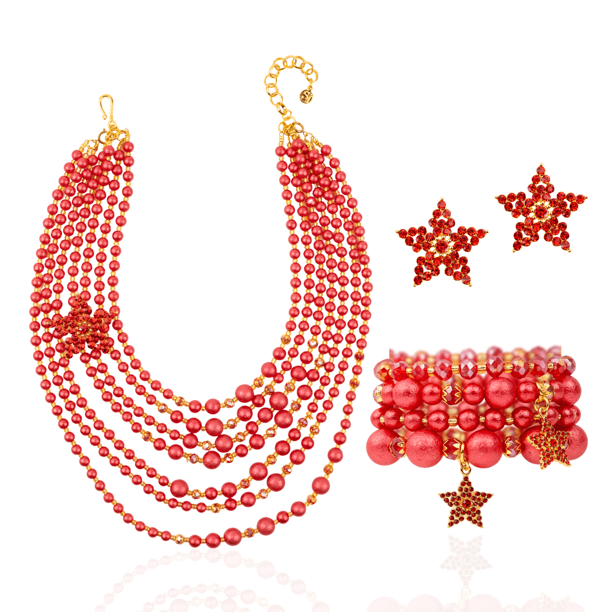 FREE Jingle Bell Gizelle 6pc Gift Set w/ $249+ Purchase,Necklaces, Sassy Jones,