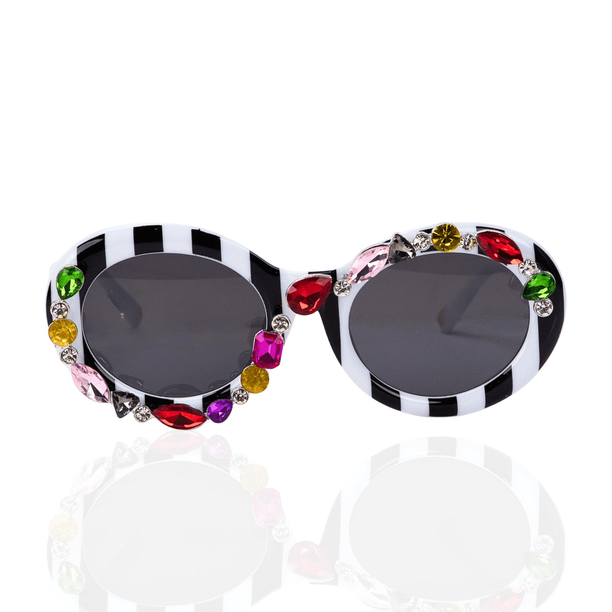 Genevieve Gem Stripe Sunglasses,Glasses, Sassy Jones,