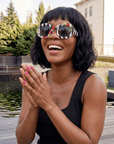Genevieve Gem Stripe Sunglasses,Glasses, Sassy Jones,