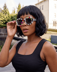 Genevieve Gem Stripe Sunglasses,Glasses, Sassy Jones,