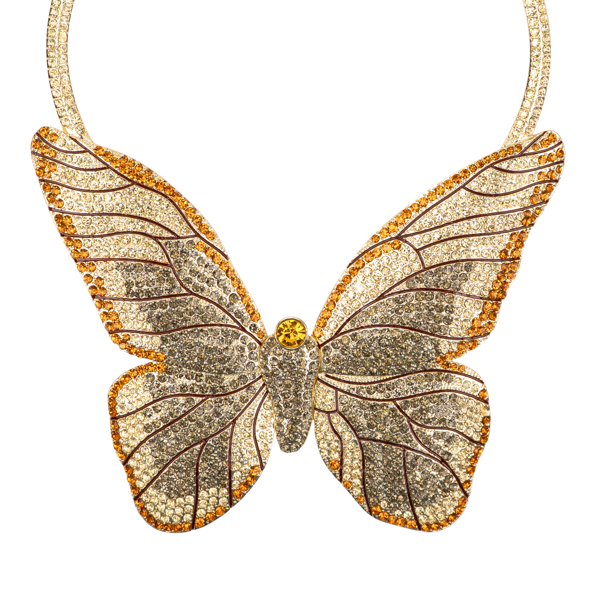 Hadassa 18k Crystal Bib,Necklaces, Sassy Jones,