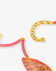 Hadassa Colorful Crystal Butterfly Statement Necklace,Necklaces, Sassy Jones,