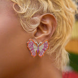 Hadassa Studs - Purple Sunset