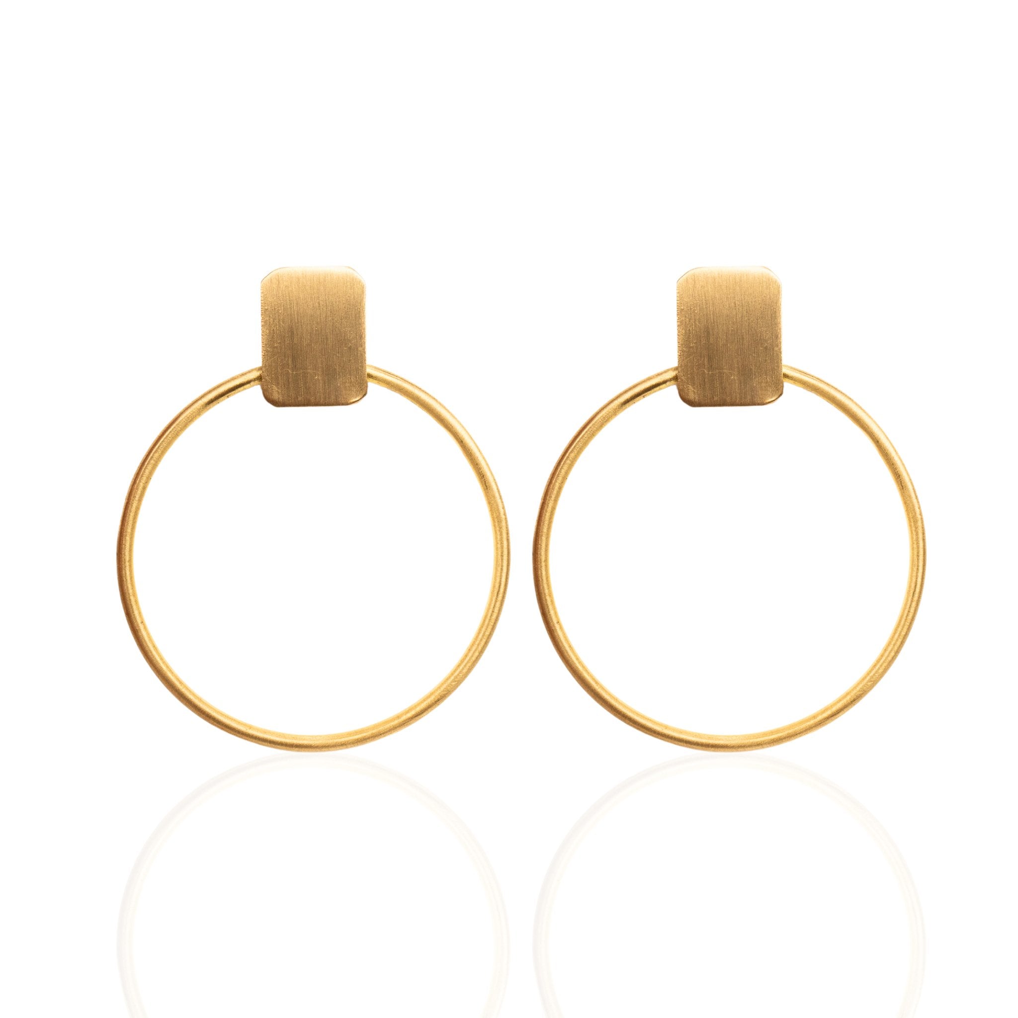 Hannah Hoops - Gold,Earrings, Sassy Jones,