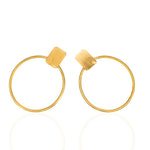 Hannah Hoops - Gold,Earrings, Sassy Jones,