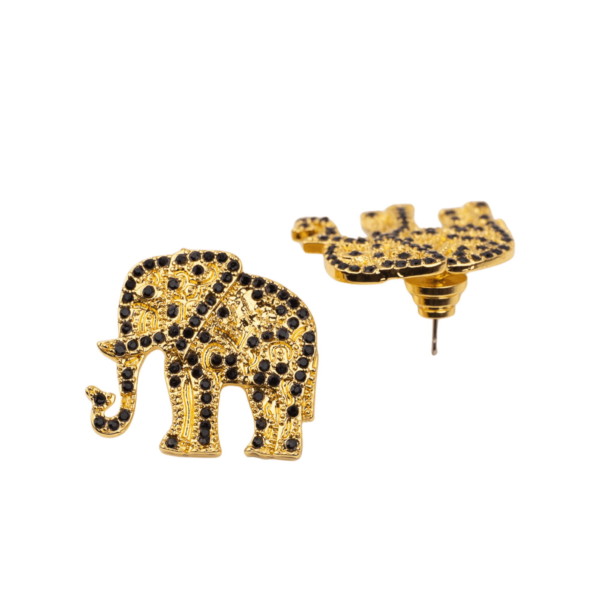 Ibiza Crystal Studs - Black,Earrings, Sassy Jones,