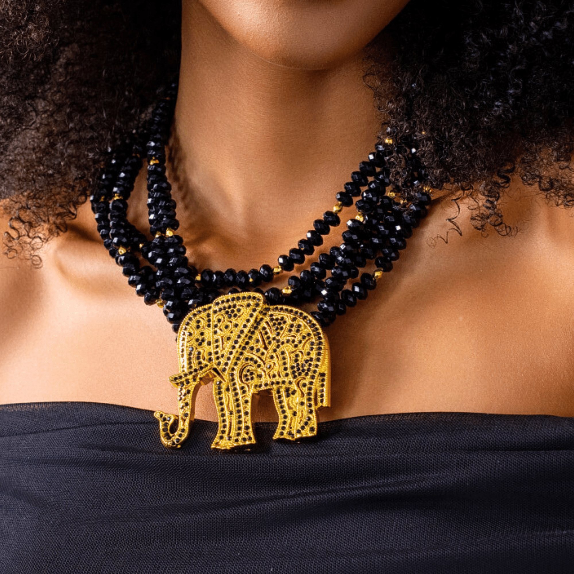 Ibiza Statement Chain - Black,Necklaces, Sassy Jones,