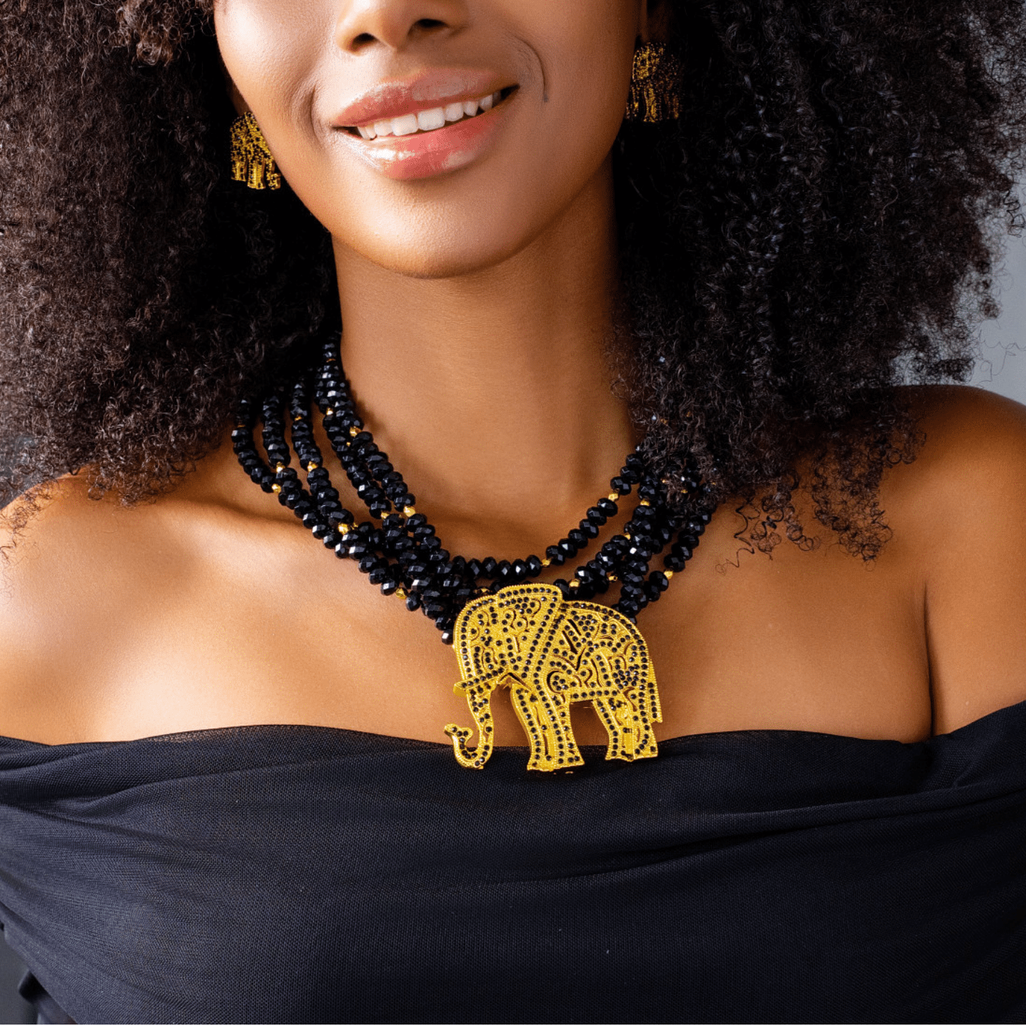 Ibiza Statement Chain - Black,Necklaces, Sassy Jones,