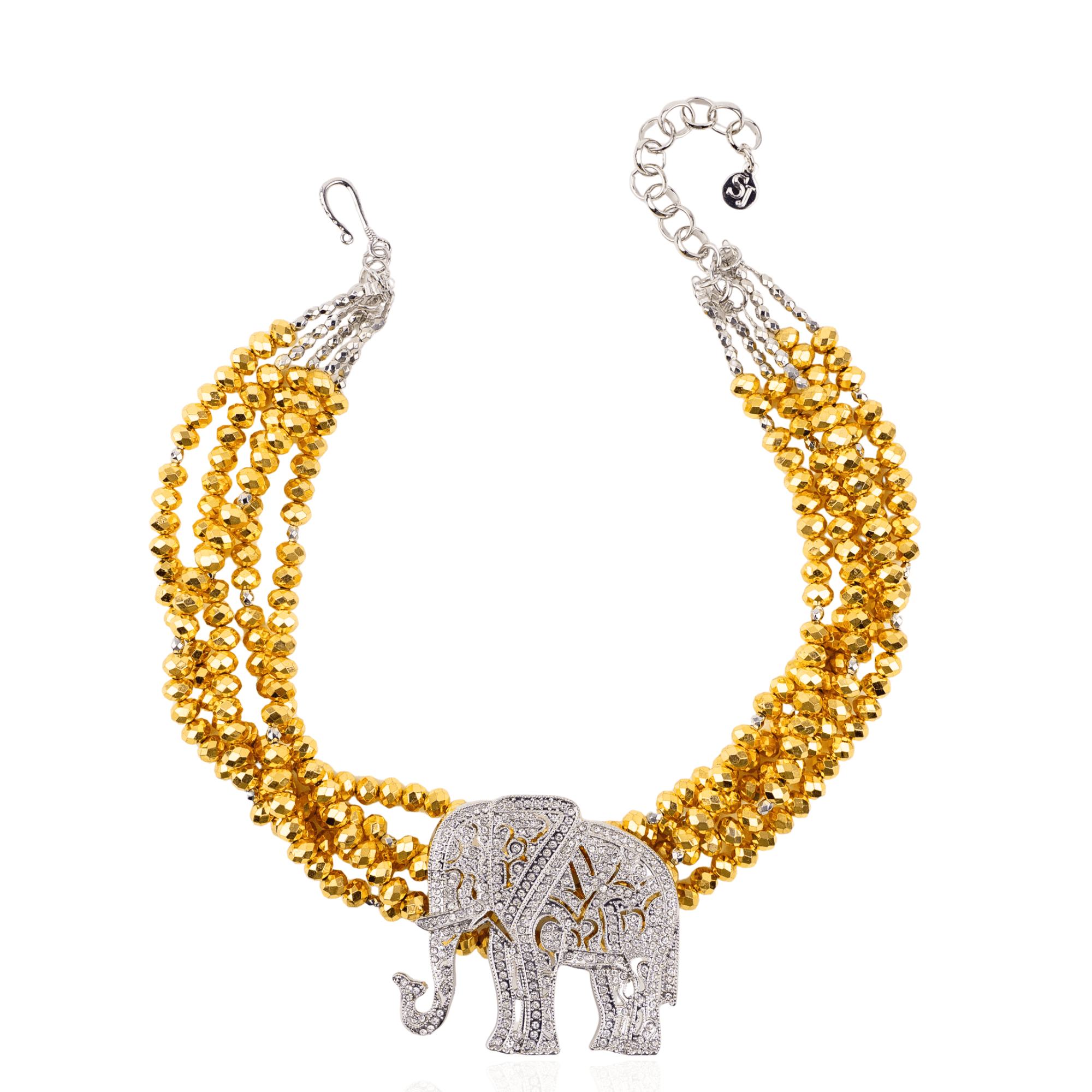 Ibiza Statement Chain - Silver/Gold,Necklaces, Sassy Jones,