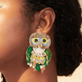 Imala Earrings - Owl,Earrings, Sassy Jones,