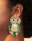 Imala Earrings - Owl,Earrings, Sassy Jones,