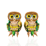 Imala Earrings - Owl,Earrings, Sassy Jones,