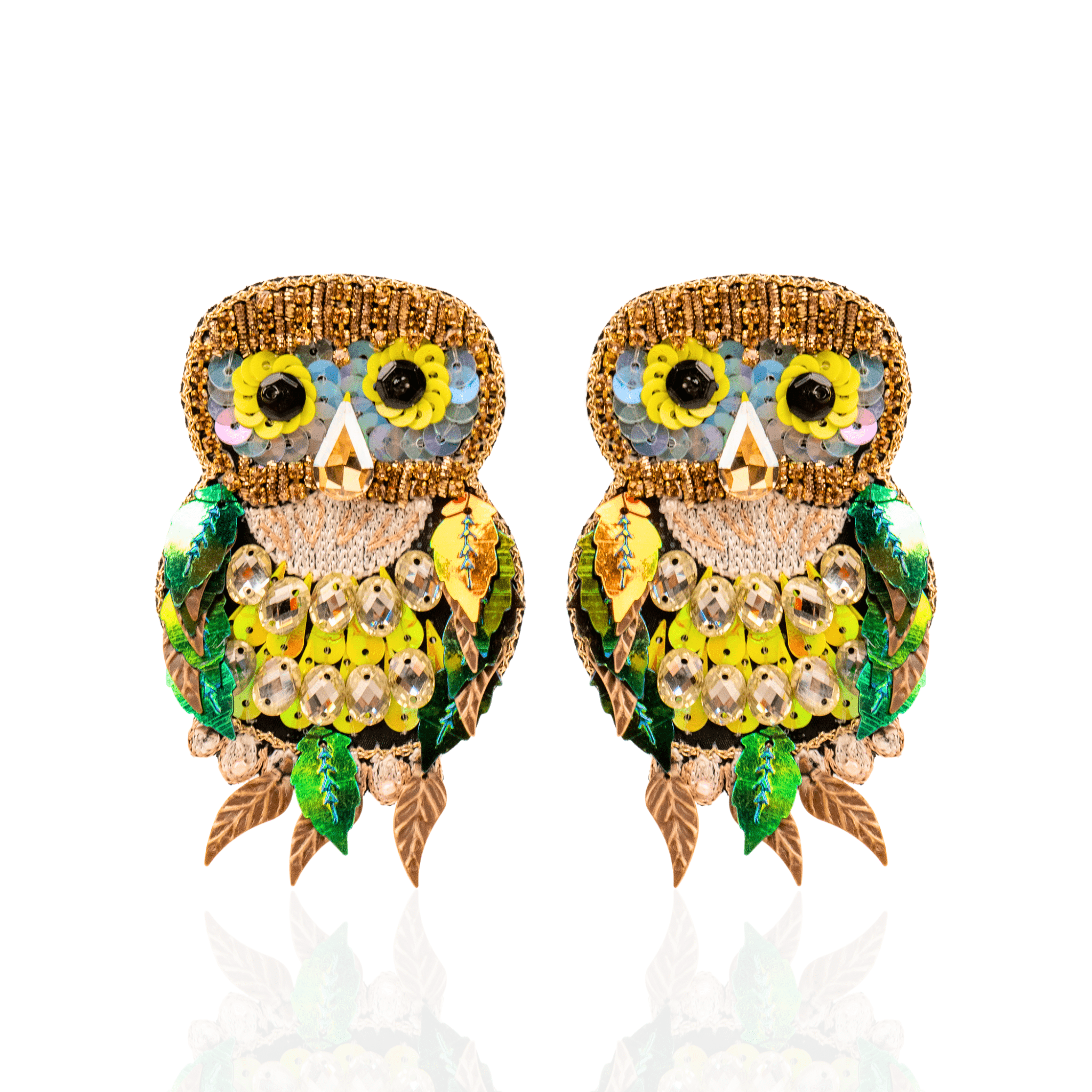 Imala Earrings - Owl,Earrings, Sassy Jones,