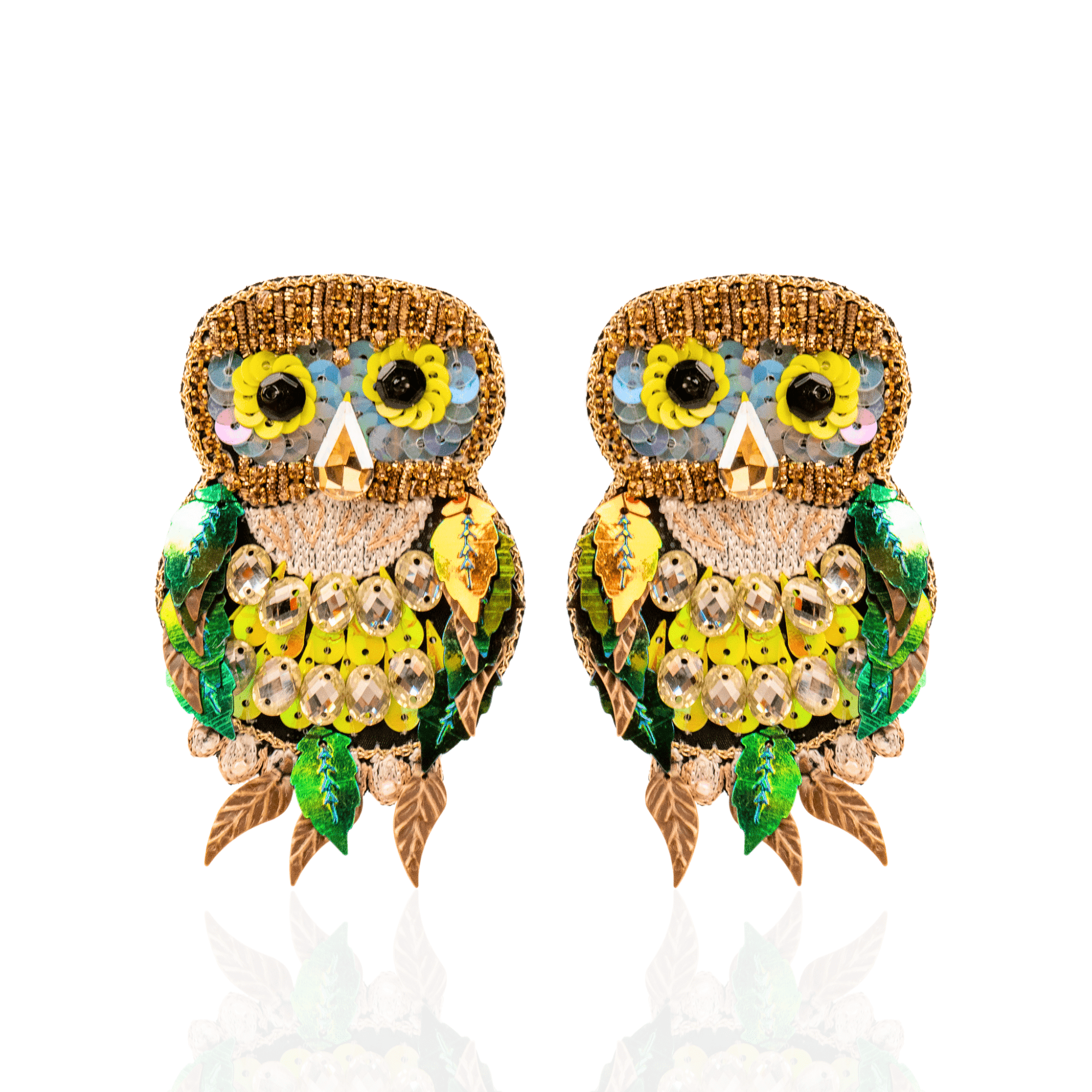 Imala Earrings - Owl,Earrings, Sassy Jones,