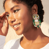 Imala Earrings - Owl,Earrings, Sassy Jones,