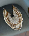 Indira Beaded Scarf Necklace - Silver Coin,Necklaces, Sassy Jones,