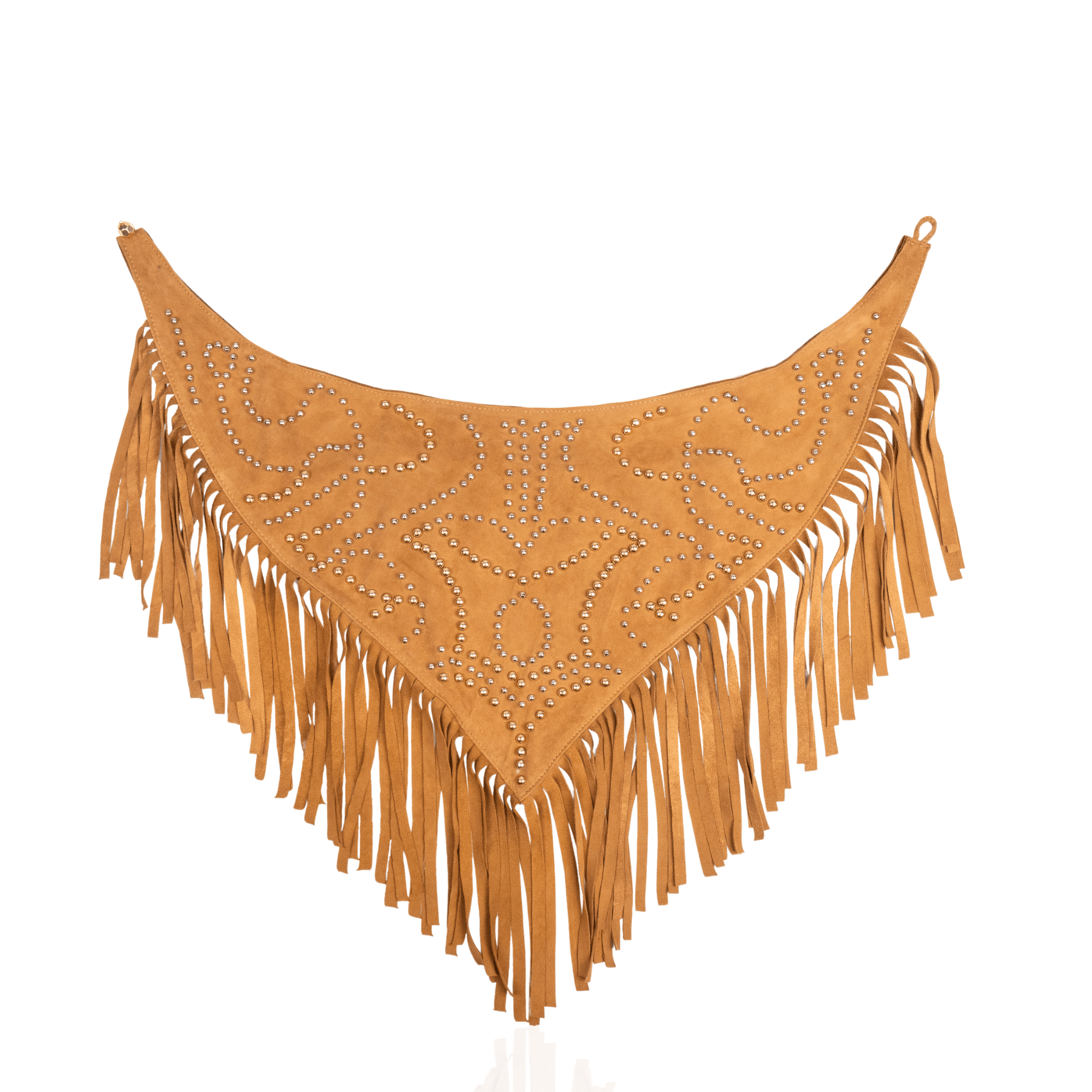 Indira Fringe Scarf Necklace - Cowgirl Suede,Necklaces, Sassy Jones,