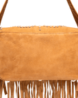 Indira Fringe Statement Flap Bag - Cowgirl Suede,Handbags, Sassy Jones,