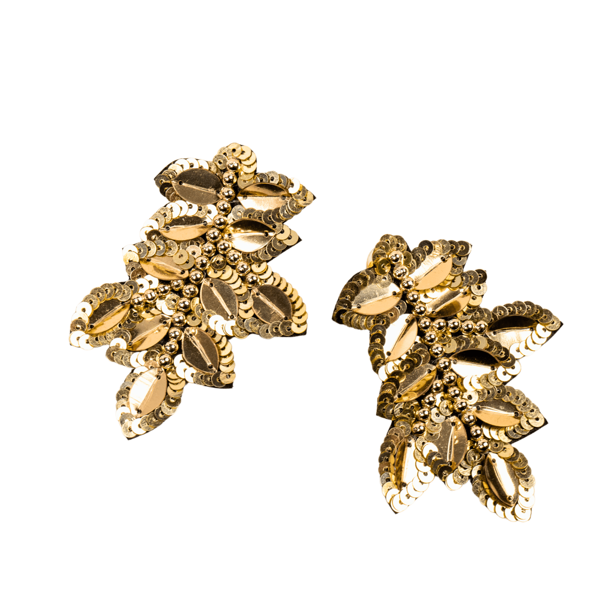 Indira Sequin Earrings - Gold,Earrings, Sassy Jones,