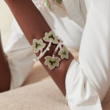 Ivey Dream Adjustable Hinge Cuff - Pearl/Pink