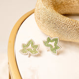 Ivey Dream Studs - Pearl/Green