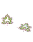 Ivey Dream Studs - Pink Pearl/Green