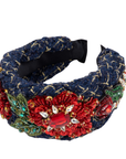 Ivy Garden Headband - Navy,Headbands, Sassy Jones,