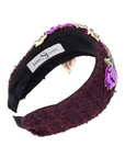 Ivy Garden Headband - Plum,Headbands, Sassy Jones,