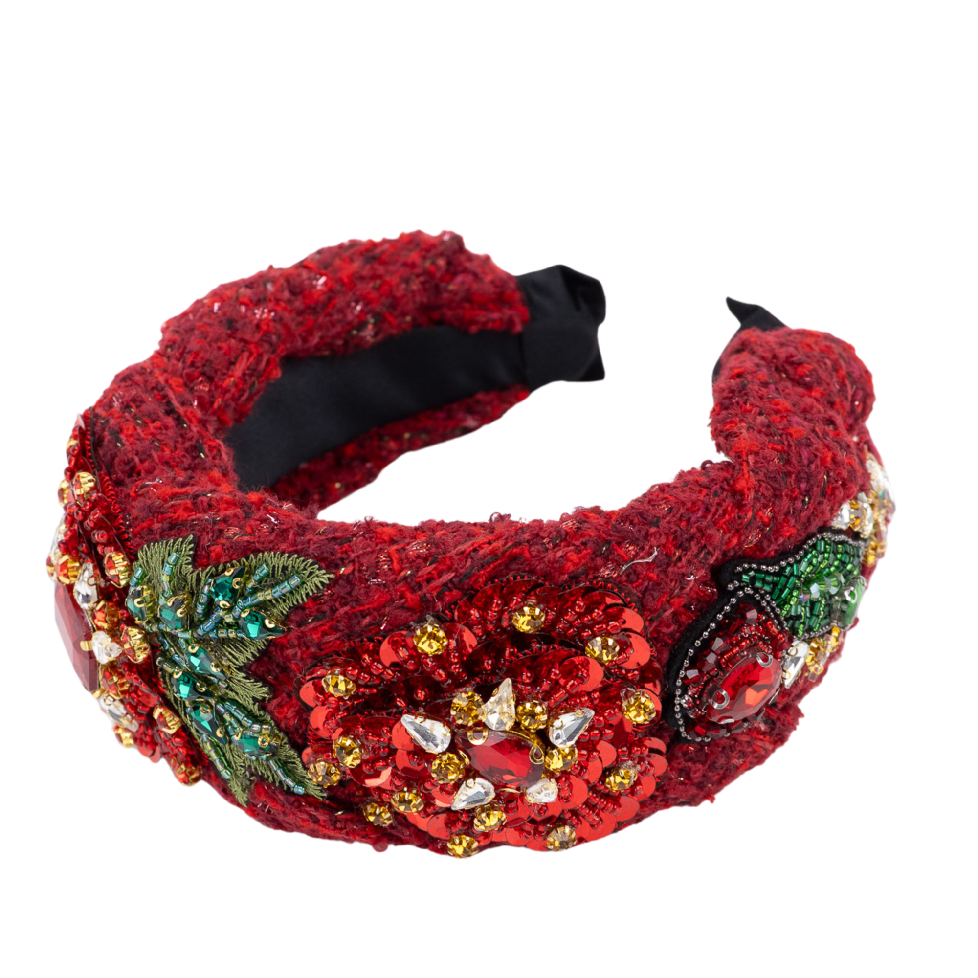 Ivy Garden Headband - Red,Headbands, Sassy Jones,