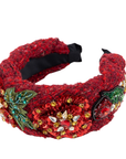 Ivy Garden Headband - Red,Headbands, Sassy Jones,