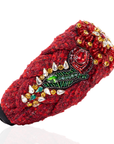 Ivy Garden Headband - Red,Headbands, Sassy Jones,