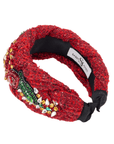 Ivy Garden Headband - Red,Headbands, Sassy Jones,