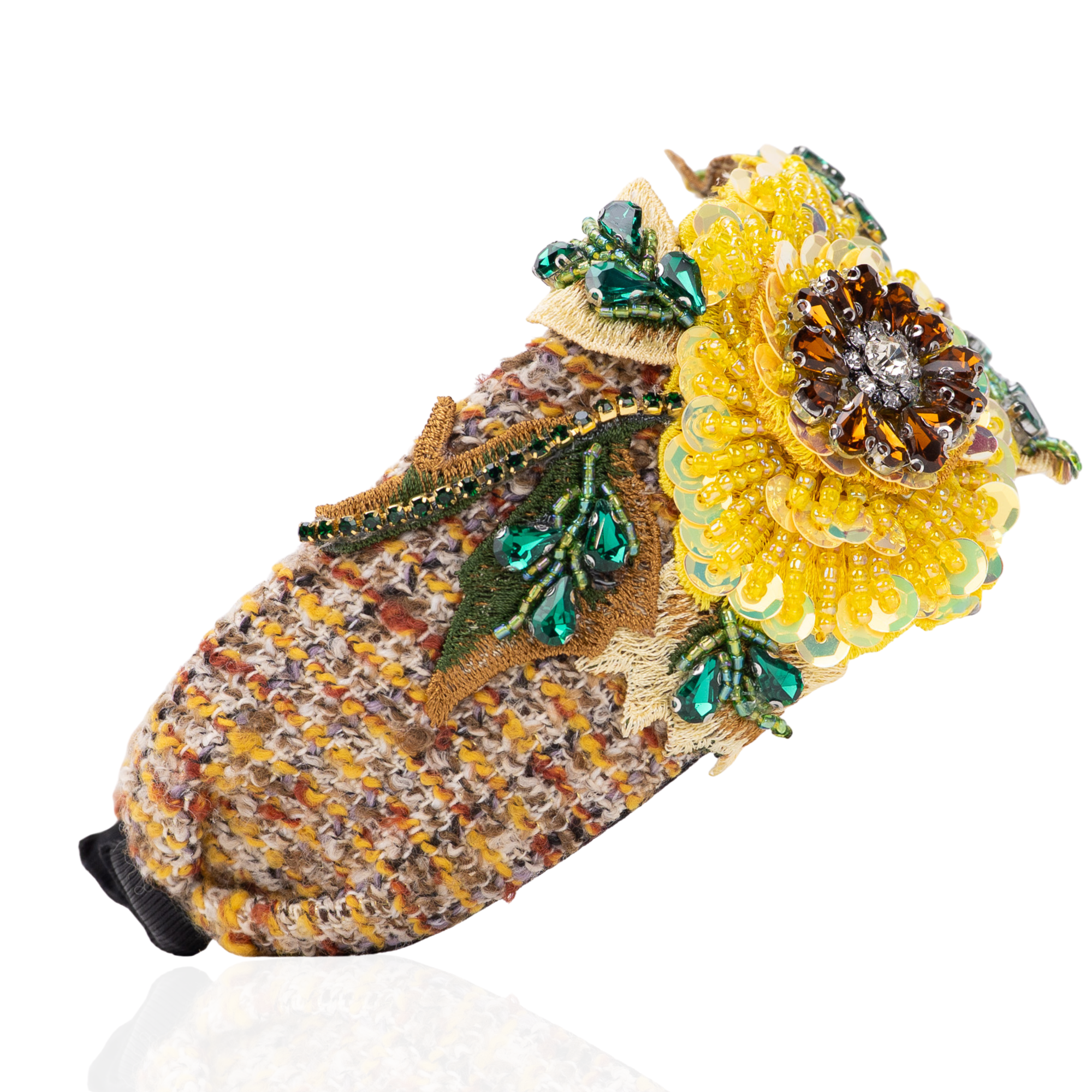 Ivy Garden Headband - Sunflower Yellow,Headbands, Sassy Jones,