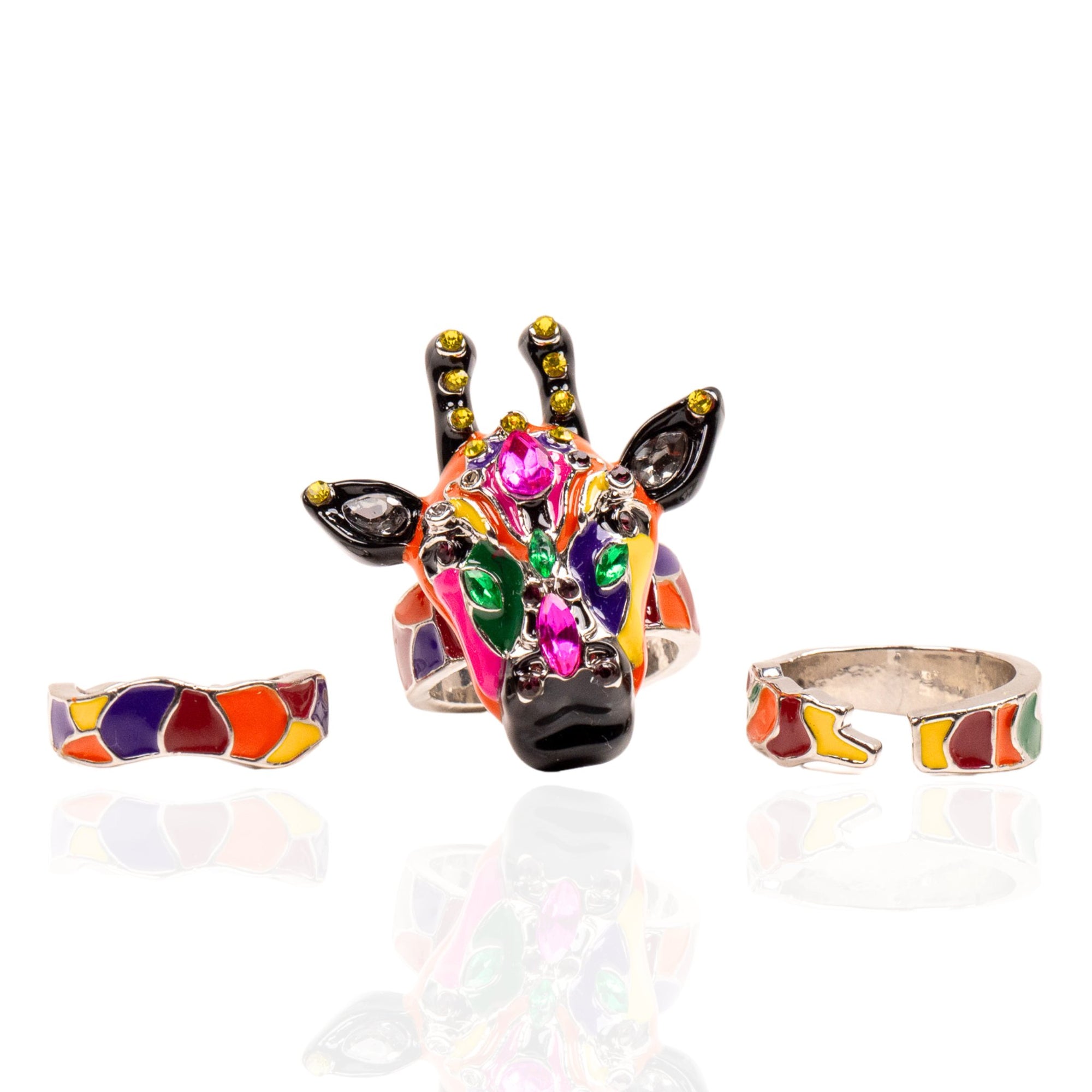 Jabari 3pc Midi Ring Set - Giraffe,Rings, Sassy Jones,