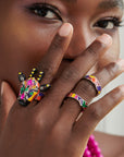 Jabari 3pc Midi Ring Set - Giraffe,Rings, Sassy Jones,