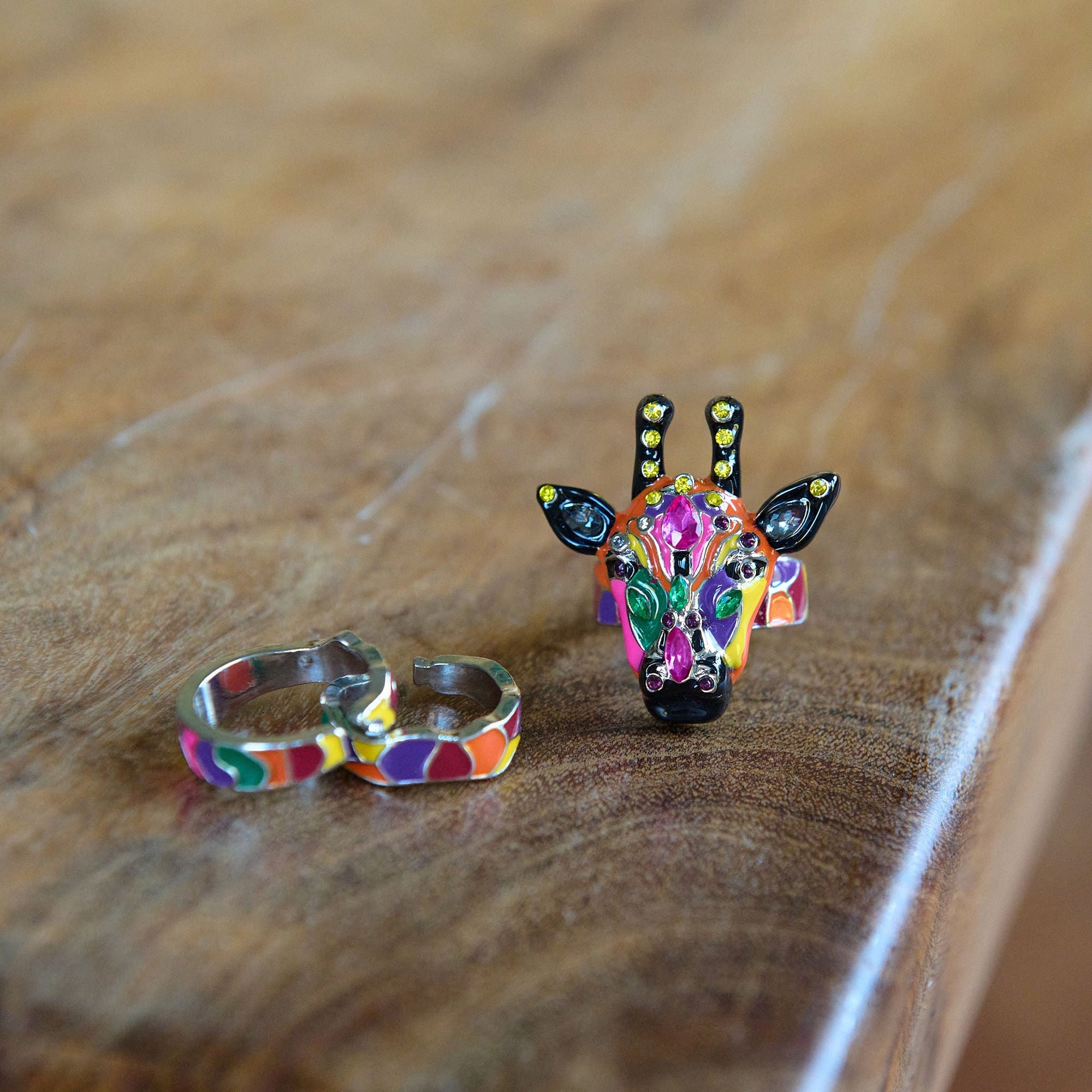 Jabari 3pc Midi Ring Set - Giraffe,Rings, Sassy Jones,