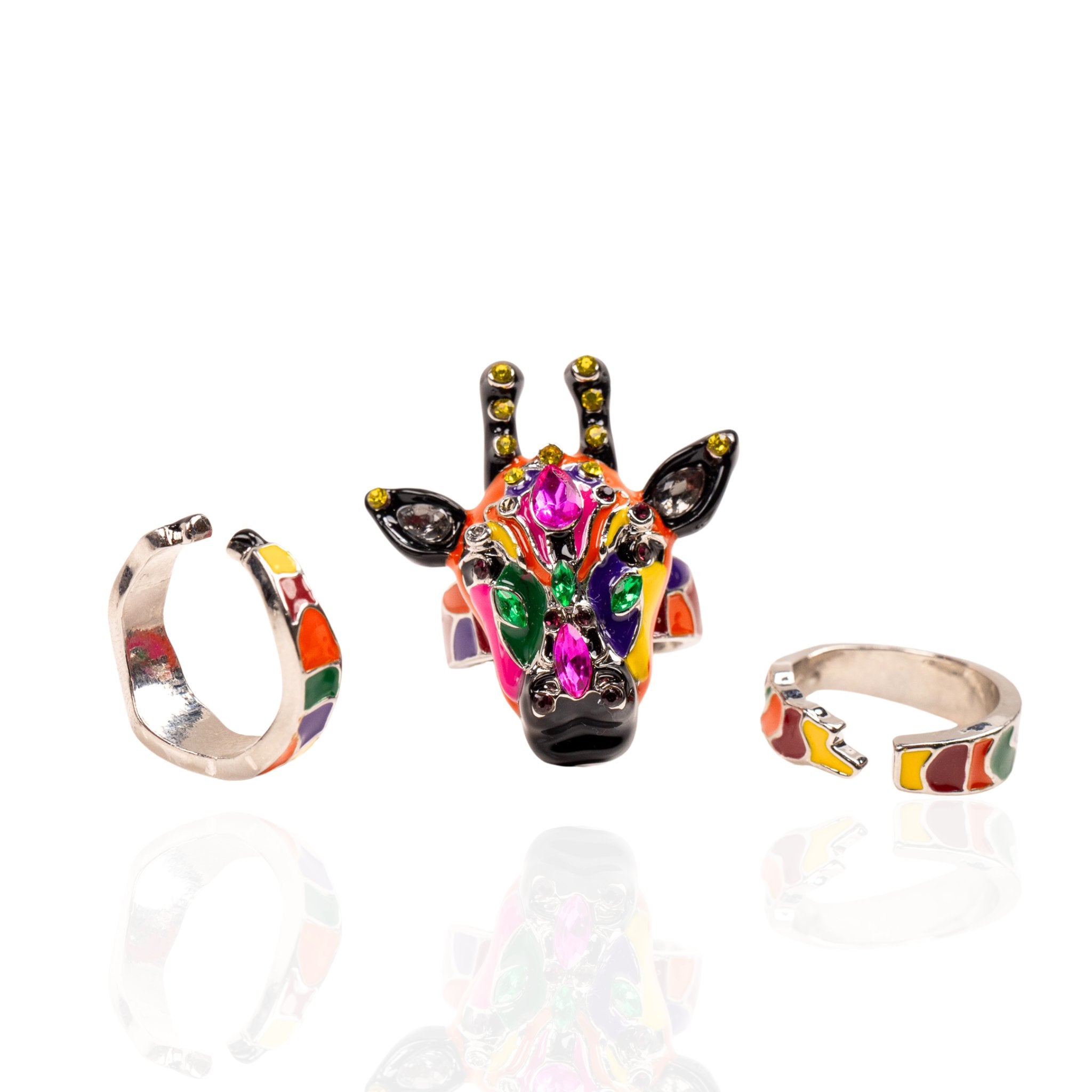 Jabari 3pc Midi Ring Set - Giraffe,Rings, Sassy Jones,