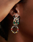 Jabari Dangles - Zebra,Earrings, Sassy Jones,