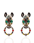 Jabari Dangles - Zebra,Earrings, Sassy Jones,