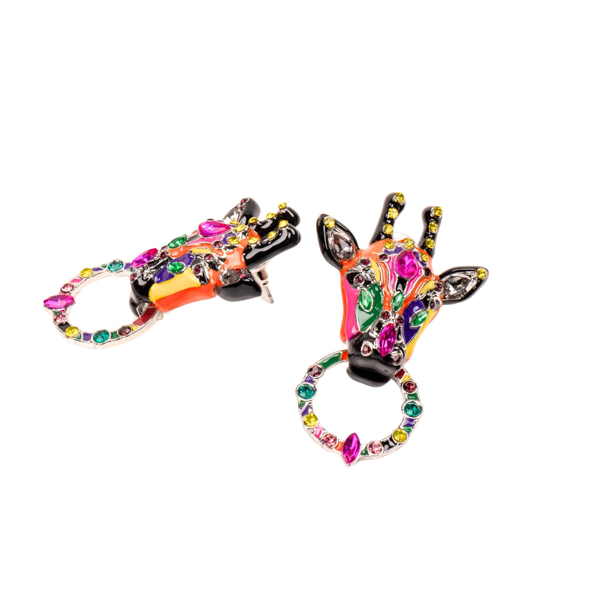 Jabari Earrings - Giraffe,Earrings, Sassy Jones,