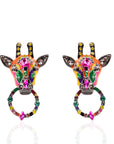 Jabari Earrings - Giraffe,Earrings, Sassy Jones,