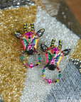 Jabari Earrings - Giraffe,Earrings, Sassy Jones,