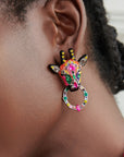 Jabari Earrings - Giraffe,Earrings, Sassy Jones,