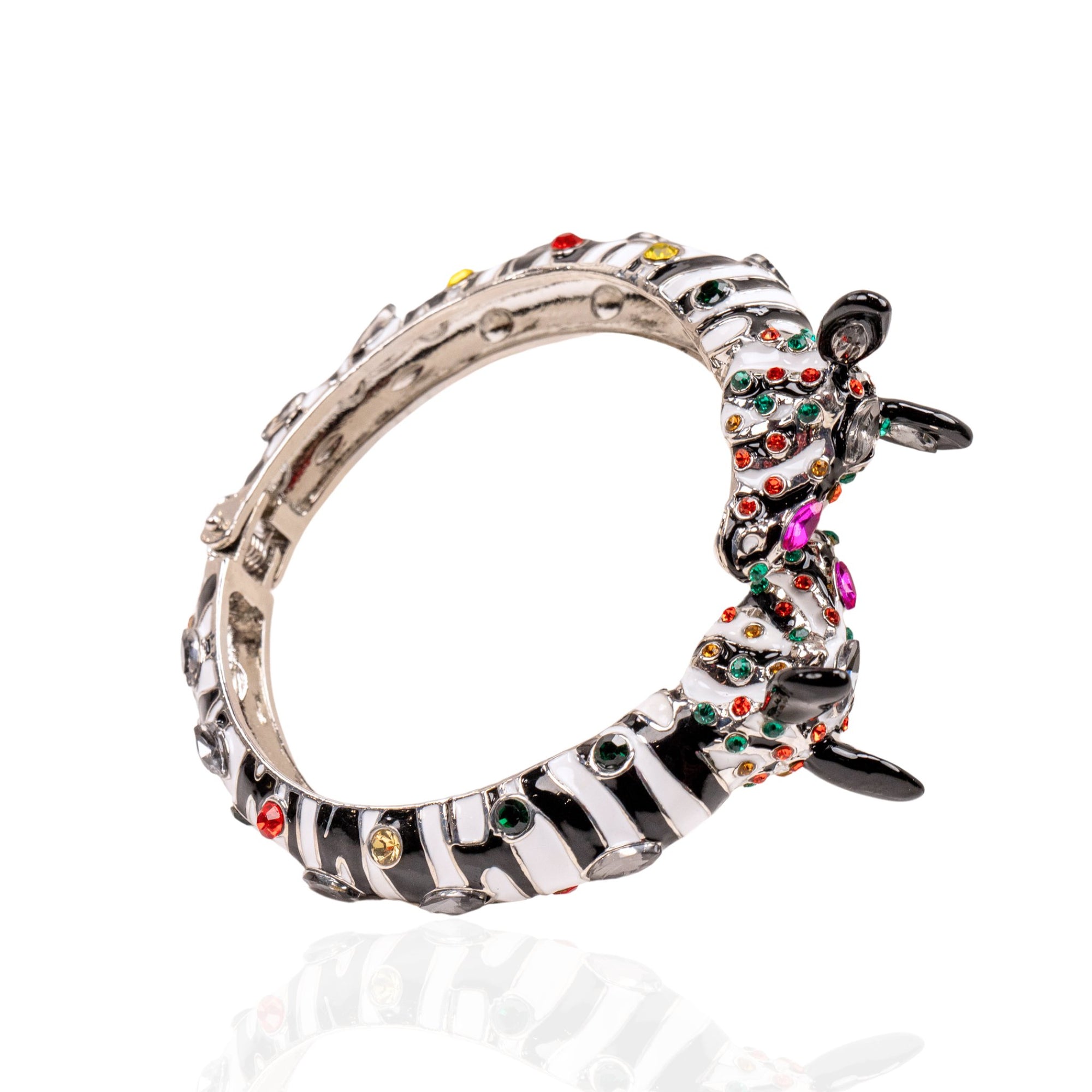 Jabari Hinge Bracelet - Zebra,Bracelets, Sassy Jones,