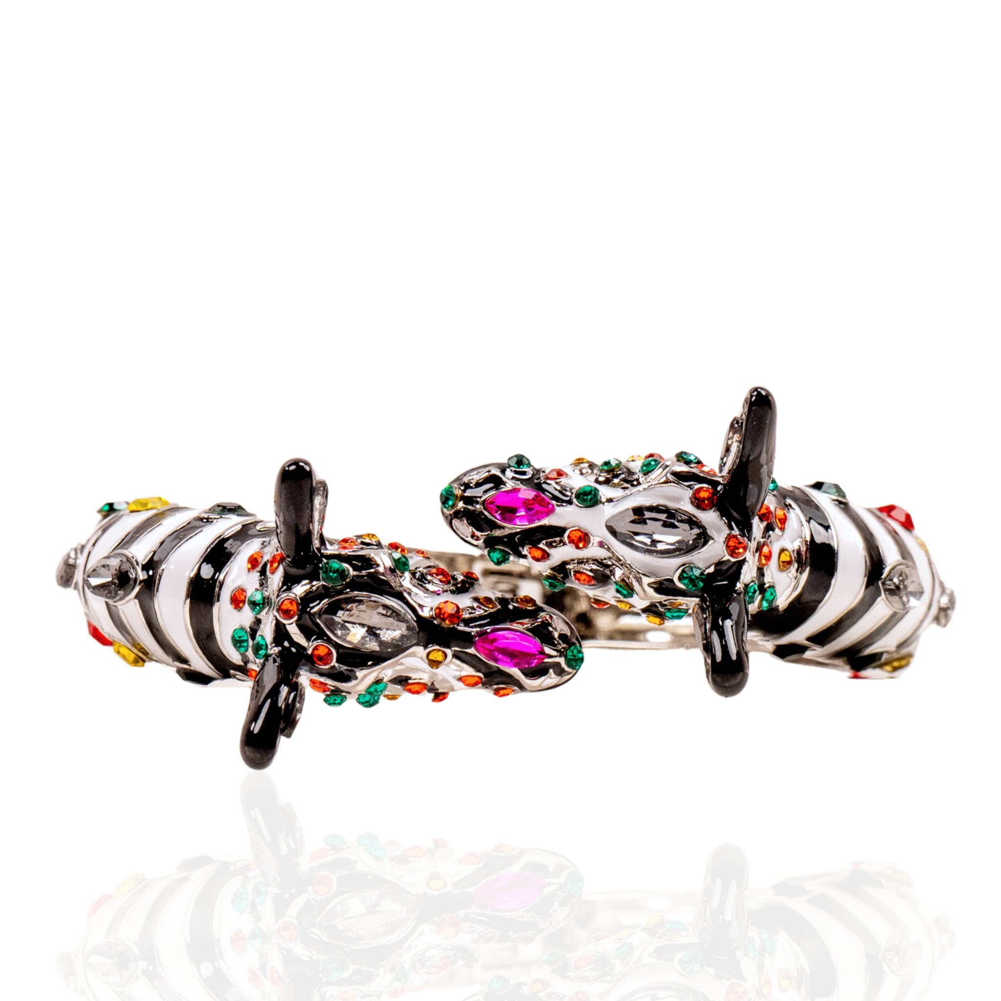 Jabari Hinge Bracelet - Zebra,Bracelets, Sassy Jones,